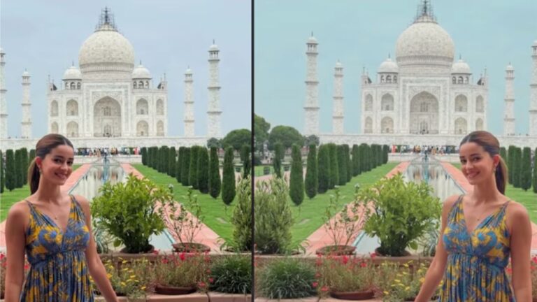 Ananya Panday Mesmerised by Taj Mahal